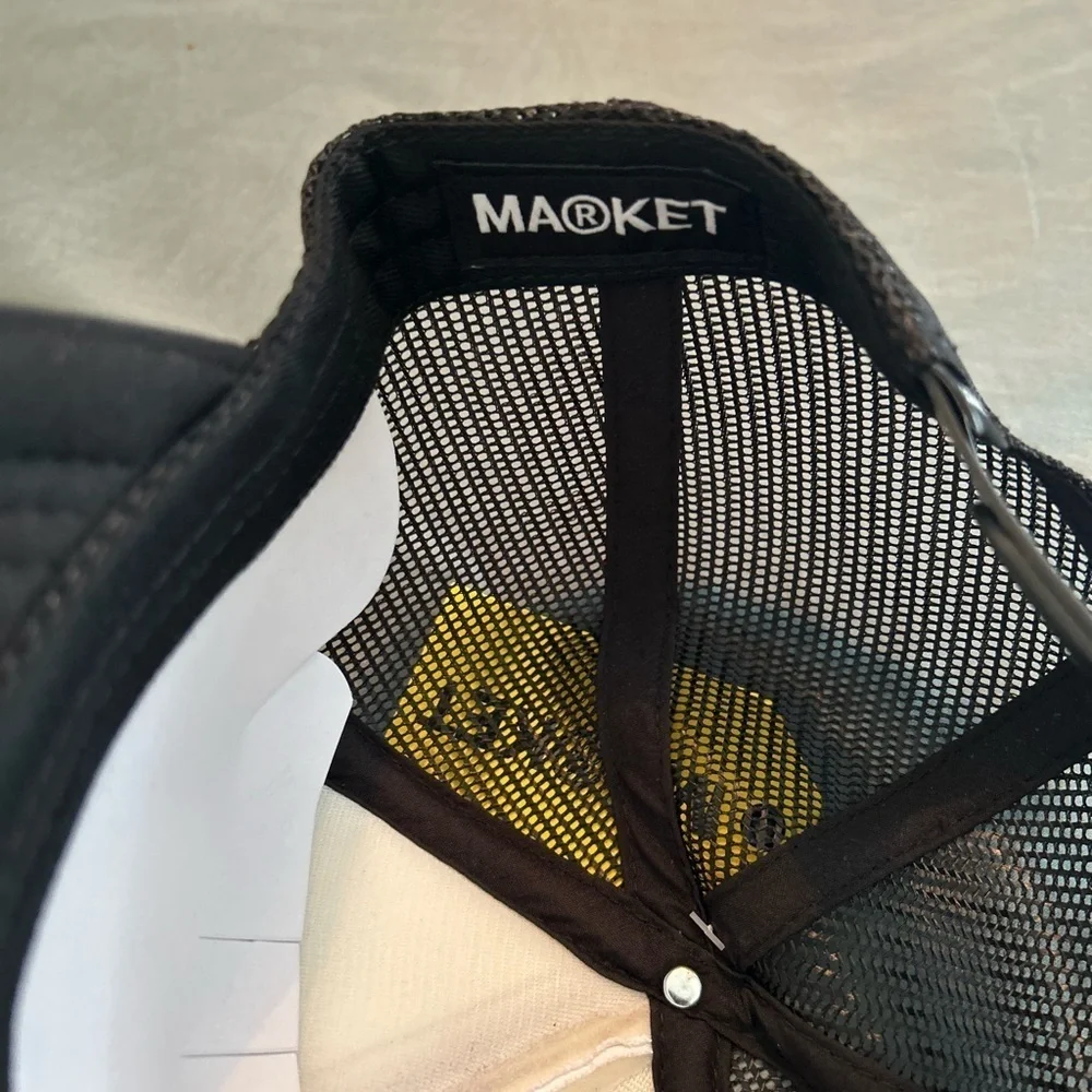 Market “Very Superstitious” Trucker‎ Hat Brand New One Size Snapback Cap